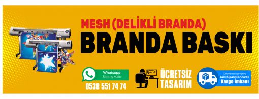 mesh branda baskı