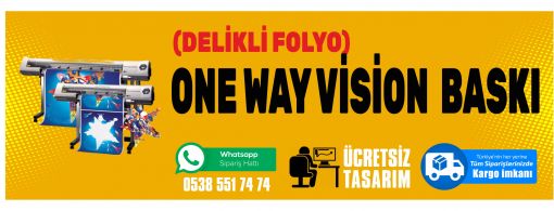 one way vision baskı